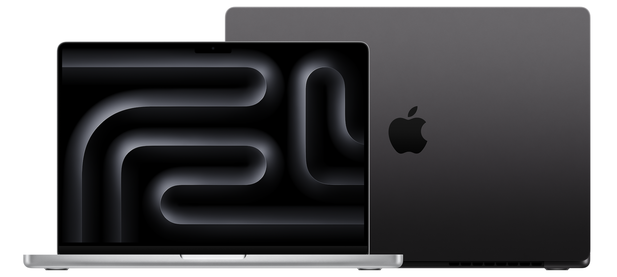 MacBook_Pro_14-in_M3_Pro_Silver_Pure_Front_MacBook_Pro_16-in_M3_Pro_Space_Black_Pure_Back_2-up_Screen__USEN.png
