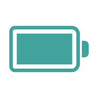 バッテリー稼働のアイコン