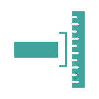 厚さのアイコン