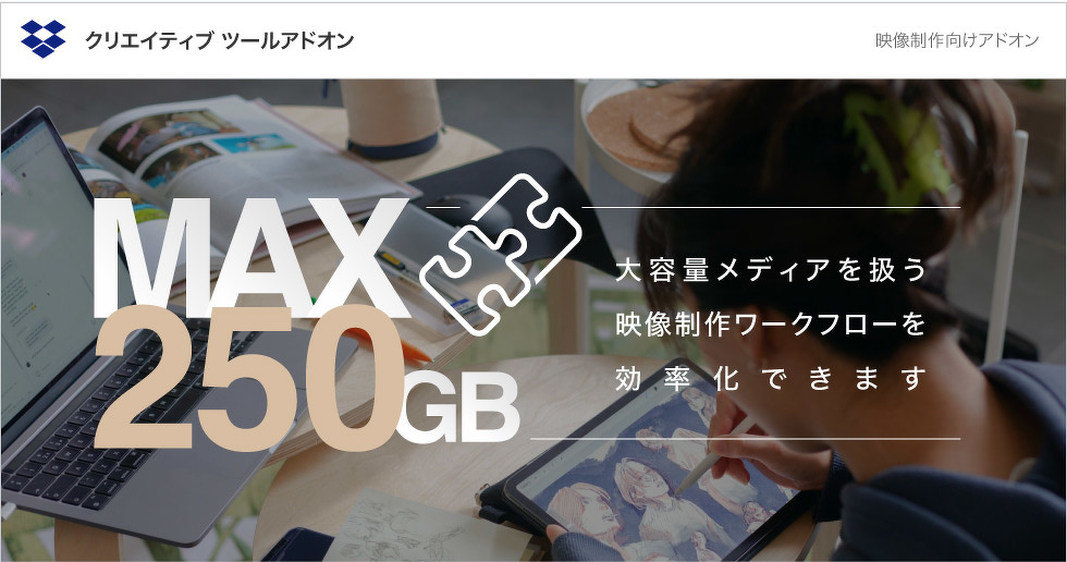 Dropbox Business クリエイティブツールアドオン
