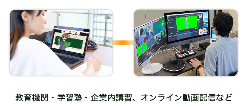 教育機関・学習塾・企業内講習、オンライン動画配信など