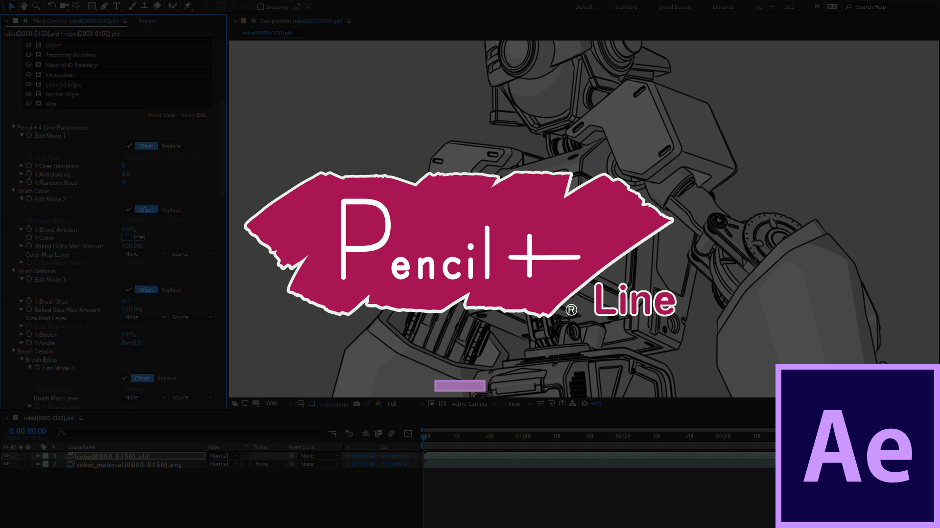 Pencil+ 4 Line| After Effects