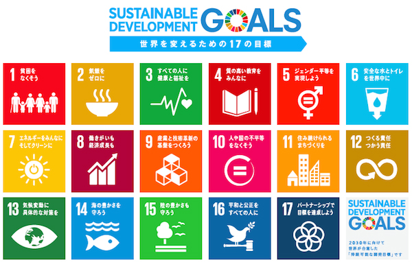 SDGs（Sustainable Development Goals/持続可能な開発目標）