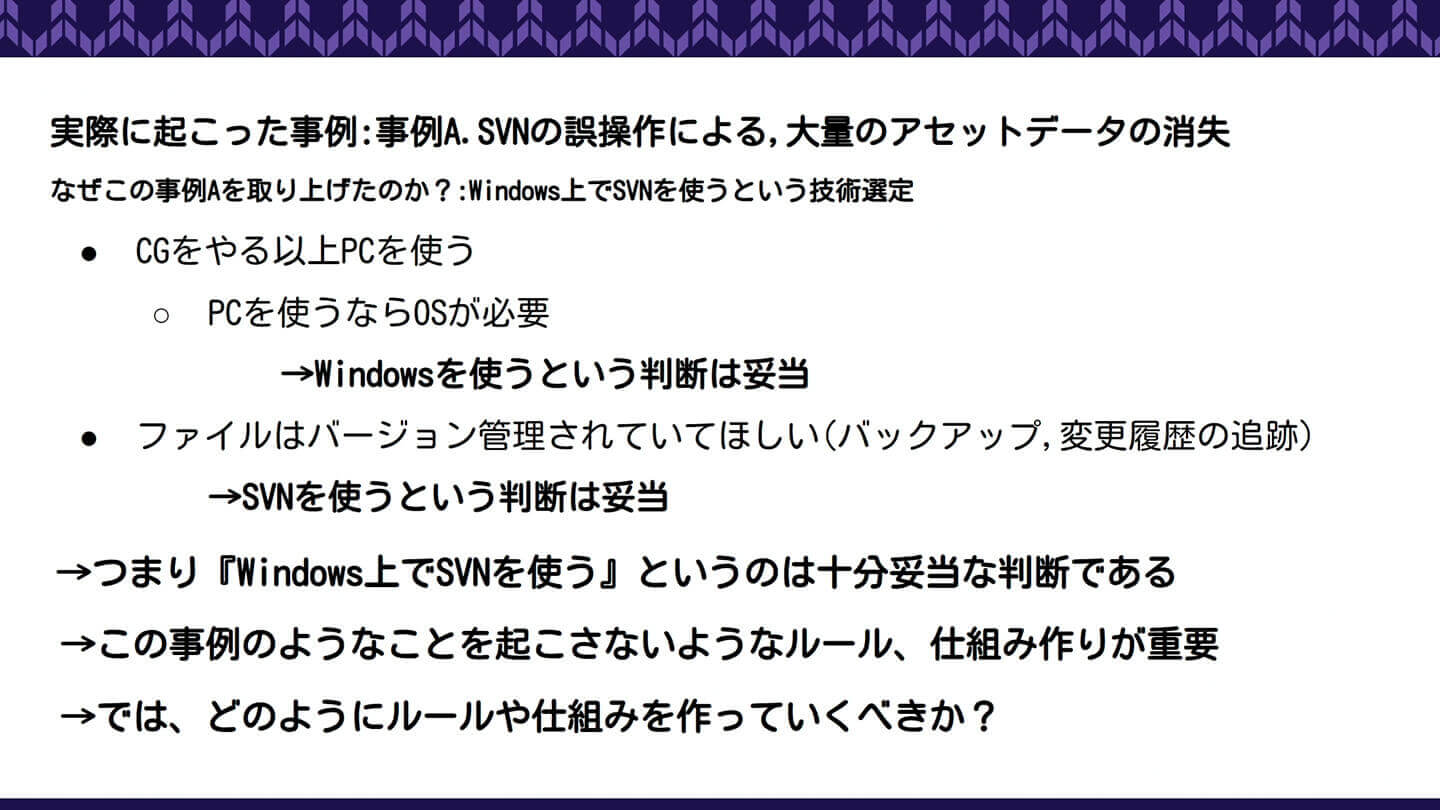 このような事例を起こさないために最初からルールや仕組みをしっかりと作っておくべき