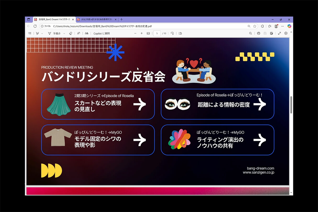 BanG Dream! 10周年キャラクター表現の軌跡05