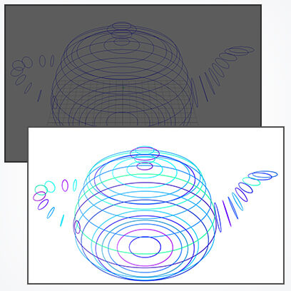 カーブのレンダリング