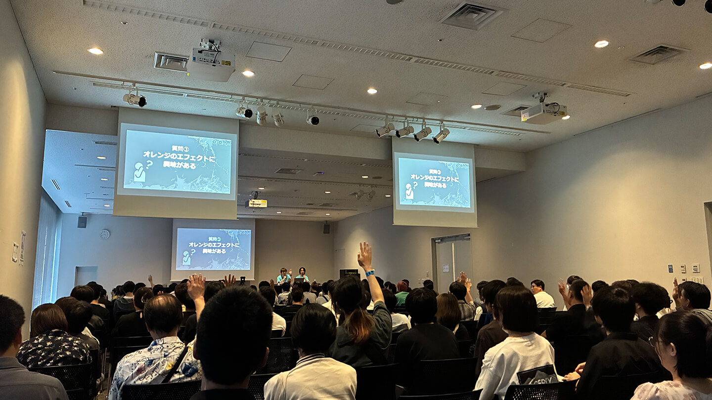 オレンジ リクルート講演会〜就職をめざすあなたに届ける、エフェクト表現最前線～ 会場風景01