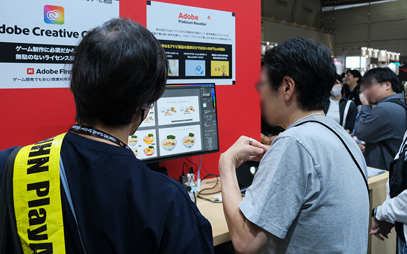 東京ゲームショウ2026 Tooブース Adobeコーナーでの様子