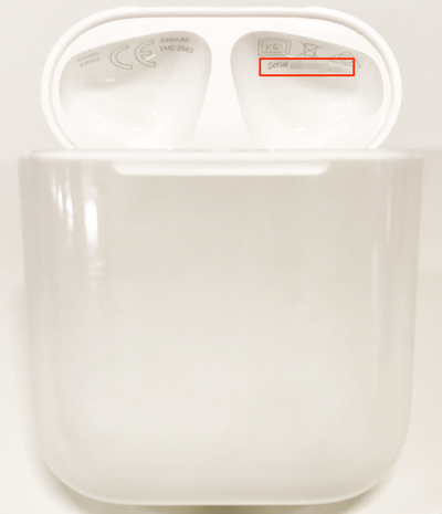 AirPods のシリアル番号はどこで確認するのでしょうか