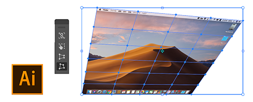 Illustrator で画像を自由変形するには Too クリエイターズfaq 株式会社too