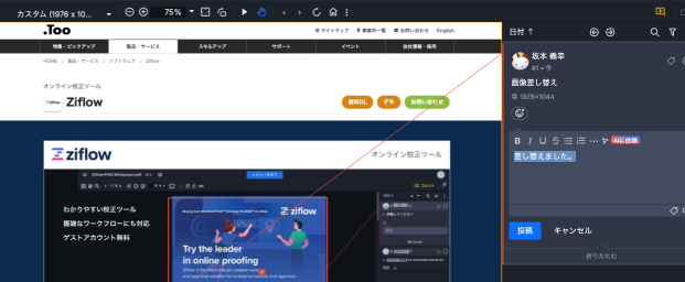 動画/Webページ校正機能